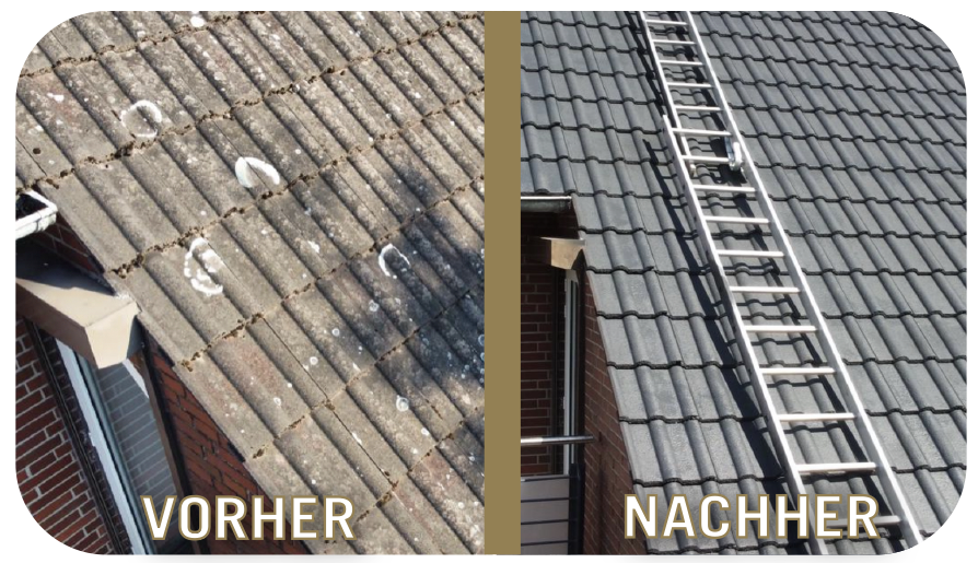 Dachsanierung vorher nachher vergleich